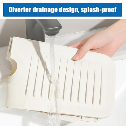 Kitchen Sink Faucet Mats, Faucet Protectors and Drain Mats, Kitchen Sink Sponge Holders, Kitchen Sink Area Drainboards, Kitchen Sink Mats(Clear,17.7x3.9in) - color: Clear, size: 17.7x3.9in