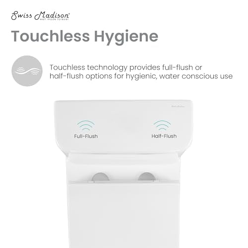 Carre One-Piece Square Toilet Dual-Flush 1.1/1.6 gpf, Touchless