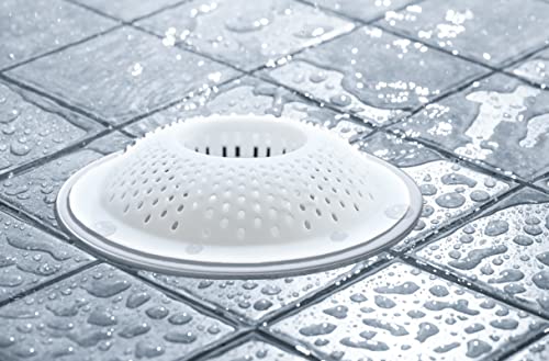 Evriholder - Shower Drain Hair Catcher - Bathtub Drain Cover - Bathroom Sink Strainer - Easily Replaceable Plastic - Easy to Install - Pack of 6 - size: 6 Count, style: Hairstopper