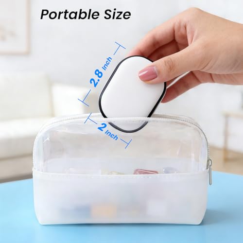 FamilyKit Rechargerable Toothbrush Holder Toothbrush Covers Case for Travel | Portable Magnetic Toothbrush Case with Holder Fits All All Electric Toothbrush Heads/Manual Toothbrushes for Home, White