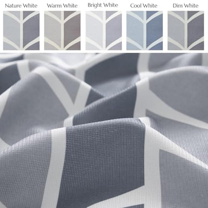 jinchan Grey and White Geometric Shower Curtain Chevron Arrow Farmhouse Shower Curtains for Bathroom Modern Waterproof Fabric with 12 Hooks 70x72 Inches - color: Arrow Grey, size: 70"W x 72"L (Pack of 1)