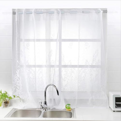 Spring Curtain Tension Rods, 1 Pcs Cupboard Bars Shower Rods 16 to 28 Inches Adjustable Extension Rod for Bathroom Window Closet Wardrobe Bar DIY Projects (Silver, 16-28 in-1 Pcs) - color: Silver, size: 16-28"-1Pcs