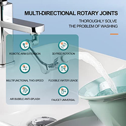 1080° Faucet Extender For Bathroom Sink, Rotating Faucet Extender Aerator, Swivel Faucet Attachment, 1080 Degree Rotatable Faucet Aerator (Single-Mode) - color: Single-Mode