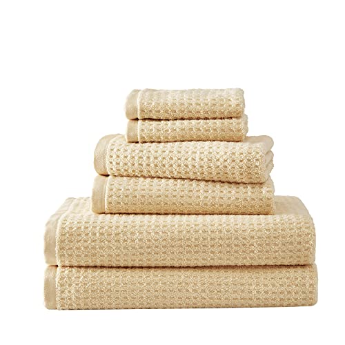 Tommy Bahama - Bath Towels, Highly Absorbent & Soft Bathroom Essentials, Low Linting & Fade Resistant, Oeko-Tex Certified (Northern Pacific Sun Yellow, 6-Piece) - color: Northern Pacific Sun Yellow, size: 6 Piece Bath Towels