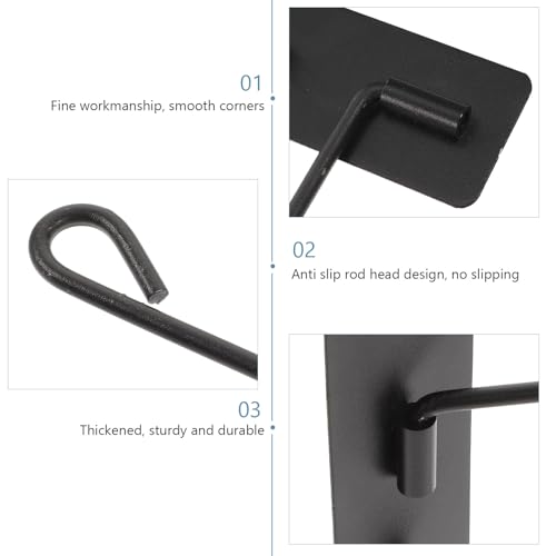 Rotating Stainless Steel Towel Rack Black 3-bar Punch-Free Wall Mounted Bathroom Towel Holder Organizer for Multiple