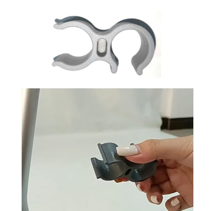 2 Pack Shower Chair Shower Head Holder Handheld Shower Clip Tube Clamp Bracket for Inside Shower Bath Chair Tub Transfer Bench Shower Stool Shower Seat Bathtub Chair Bath Seat
