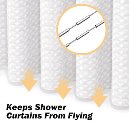 25 PCS White Bathroom Accessories Set丨Shower Curtain Bathroom Accessory | All-in-One Kit with Shower Curtain,rug,Trash Can,Toothbrush Holder,Toilet BrushSoap Dispenser,Toothbrush Cup,etc for Home - color: White