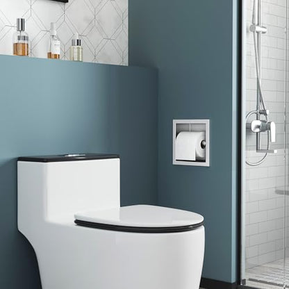Neodrain Brushed 304 Stainless Steel Recessed in Wall Toilet Paper Holder | Rustproof,Durable construction, Space-saving, Built-in Wall toilet paper Holder for Bathroom & RV - color: Brushed, size: 6X6In