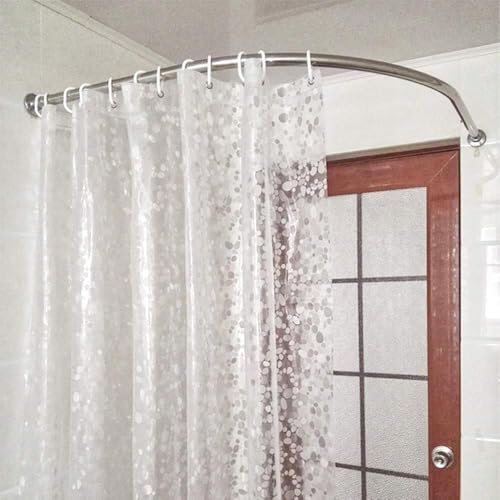 WELTRXE Shower Curtain Liner Waterproof, 8G Thick EVA, Heavy Duty Shower Liner with Magnets, 3D Pebble Bath Curtain for Stall, Bathtubs Bathroom, 72 x 72, 12 Hooks - color: Pebble - Clear, size: 72"W x 72"L (Pack of 1)