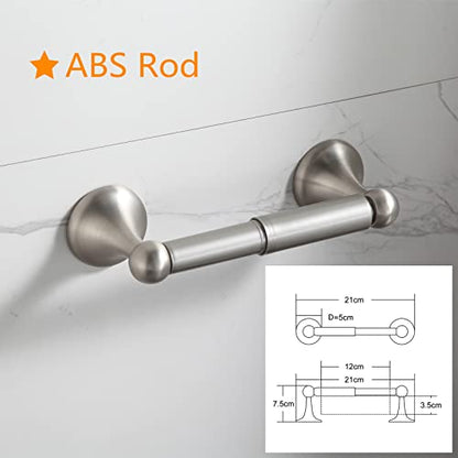 BGL Bathroom Hardware Set Brushed Nickel Adjustable Expandable Bath Towel Bars Bathroom Accessory Set Towel Racks 8-Pieces Wall Mount - color: 8 Pcs Brushed Nickel