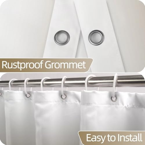 Ombre Brown Stall RV Shower Curtain with Hooks 36x72inches | Machine Washable Waterproof, Modern Solid Boho Gradient, Bathroom Dorm Hotel Room Divider, Easy to Install, Window Curtain - color: Brown, size: 36"W x 72"L (Pack of 1)