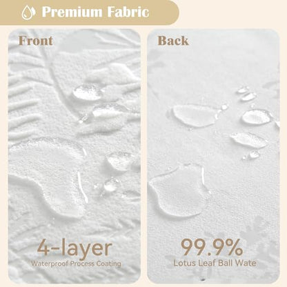 White Shower Curtain Lace Sheer Shower Curtain Textured 72x84 | Extra Long Shower Curtain Lace Sheer Shower Curtain Tropical Plant Farmhouse Elegant Boho Shower Curtain for Bathroom Hotel - color: White, size: 72"W x 84"L (Pack of 1)