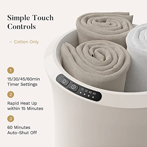 22L Bucket Style Towel Warmer for Bathroom | Luxury fast heating towel heater with aromatherapy & adjustable 15–60 min timer, ideal for spa and hotel