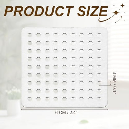 uxcell 1 Pcs Stainless Steel Floor Drain Cover, 2.4 Inches Shower Hair Catcher Drain Grate for Furniture Repair Bathroom Kitchen, Silver Tone(Square) - size: 2.4 Inches