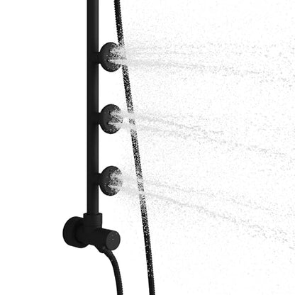 Lanikai Rain Shower Head with Handheld Spray Combo - 1028-MB-1.8GPM, Matte Black - 8" Rain Showerhead with Handheld Sprayer, 3 Spray Jets, 5-Function Rainfall Shower Head with Hose, 1.8 GPM - color: Matte Black, size: 1.8 GPM