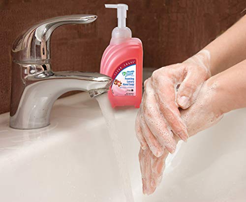 Health Guard 69014 Foaming Luxury Hand Soap, 950 mL Clean Shape Pump Bottle, Pink with Tropical Fragrance (Pack of 4)