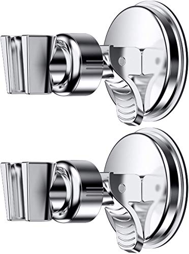2 Pack Adjustable Shower Head Holder, Wall Mounted Head Bracket | Bathroom Suction Cup Handheld Shower Head Bracket, Removable Handheld Showerhead & Suction Bracket - style: two packs