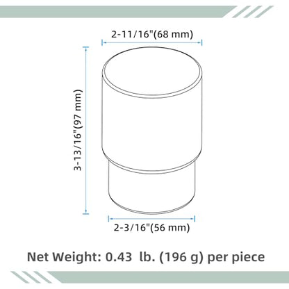 Aomasi Glass Toothbrush Holders for Bathroom Sink, 2 Pack, Transparent | Thickened Substantial Glassware, Bathroom Tumbler Cup for Daily Drinking Water, Easy to Clean, Toothbrush Holder Replacement - color: Transparent