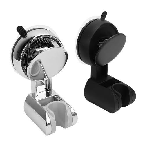 2pcs Suction Cup Shower Head Holder, Handheld Showerhead Bracket with Double Suction Wall Mount, for Bathroom Shower Wand