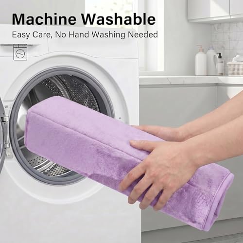 Bathroom Rugs Set 3 Piece, Memory Foam Bath Rugs, Non Slip Washable Bathroom Rug Set, Extra Soft Absorbent Bath Mats with U-Shaped Toilet Rug, Lavender - color: Lavender