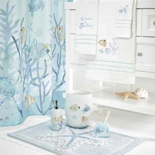 Avanti Linens - Hand Towel, Soft & Absorbent Bathroom Essentials, Sealife Home Decor (Ocean Friends Collection) - size: Hand Towel