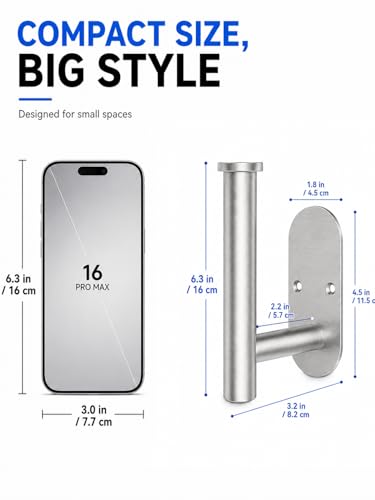 2Pcs Hand Towel Holder For Bathroom, Brushed Nickel Small Hand Towel Racks Bar Hanger For Rv Kitchen Wall Mounted, Thicken 6.3" SUS304 Stainless Steel Towel Ring Modern Contemporary Heavy Duty, 2 Pack - color: Silver