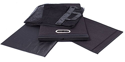 BIRDROCK HOME Single Laundry Hamper with Lid and Removable Liner | Linen | Easily Transport Laundry | Foldable Hamper | Cut Out Handles - color: Black, style: Single