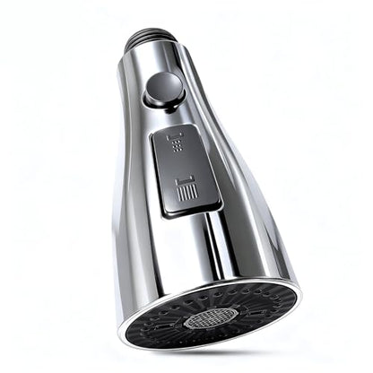 Kitchen Faucet Head Replacement with 3 Modes, Pull Down Spray Head for Kitchen Faucet, Kitchen Sink Sprayer Replacement Compatible with Moen, American Standard, Kohler Faucets - color: Chrome