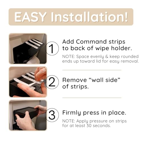Bathroom Wipes Holder Dispenser with Shelf – Restroom Organizer & Wipe Holder for Bathroom – Tool Free Wall Mounted Baby Wipe Holder White, 1 Pack - color: White 1 Pack