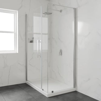 OVE Decors 48x32" Shower Base, White - size: 48 x 32, style: Side Drain
