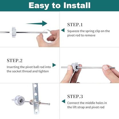 Lavatory Pop-Up Center Piece Assembly,Pop-Up Drain Repair Kit,Fits Most Popular Brands,Replacement Bathroom Sink Pivot Rod,15MM Ball, Chrome（2PCS） - style: 2PCS