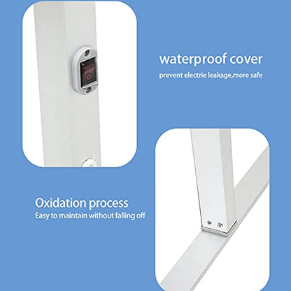 Portable Freestanding Towel Warmer, Aluminum Alloy Electric Heated Towel Rack, Bathroom Constant Temperature Heated Towel Rail Radiator with 6 Square Bar, 520X390x1050mm