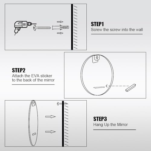 30inch Sliver Round Mirror,Aluminum Brush Framed,Wall Mounted Vanity Mirror,5MM Copper Free Mirror - size: 30"L x 30"W