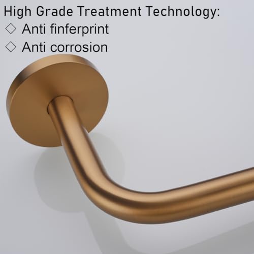 RANDOM S Shaped Shower Head Riser Pipe,Goose Neck Shower Arm 13 Inch Shower Head Extension Arm with Flange,Standard 1/2" Connection,Champagne Bronze.RD-91098-13CB - color: Champagne Bronze