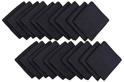 Dish Cloth for Washing Dishes Kitchen Washcloth Cleaning Cloth | 12x12inch 20pack Kitchen Towels Rags, Microfiber Cleaning Cloths, Wash Cloths with Poly Scour Side, Wholesale, Black - color: Black, size: 12inchx12inch 20pack