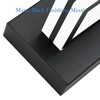 Ralbay Modern LED Bathroom Vanity Lights 4 Lights LED Black Bathoom Wall Lighting Over Mirror Up and Down Acrylic Matte Black Vanity Lights - color: Black, size: 4 Light