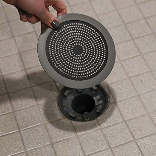Danco 11085 Shower Drain Strainer, 5-3/4 inch, Matte Black - color: Matte Black, size: Round [Pack of 1], style: Shower