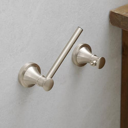 Hoimpro Wall Mounted Rustproof Toilet Tissue Paper Holder Bathroom Accessories Toilet roll Paper Hanger, Brushed Nickel - color: Brushed Nickel