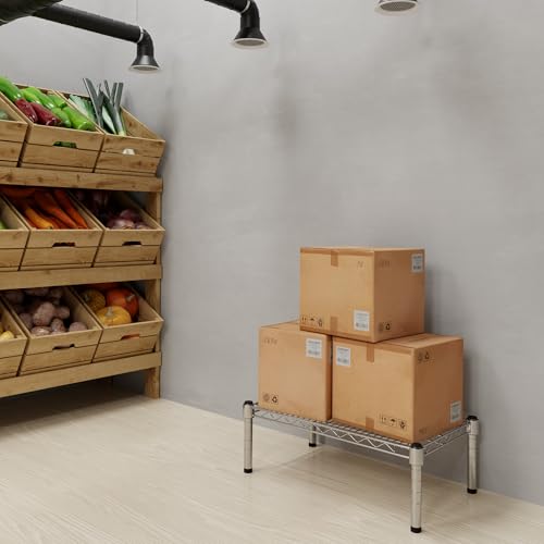 14" Deep x 24" Wide x 8" Height Wire Shelving Kit | 1-Tier | NSF Commercial Storage Rack Unit - size: 14" Deep x 24" Wide