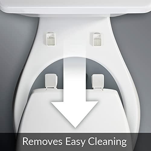 Bio Bidet by Bemis 500EC Toilet Seat with Perfect Fit, Fresh Water Spray, Non-Electric, Easy to Install Bidet, ROUND, Ice Grey - style: Bidet & Seat Bundle