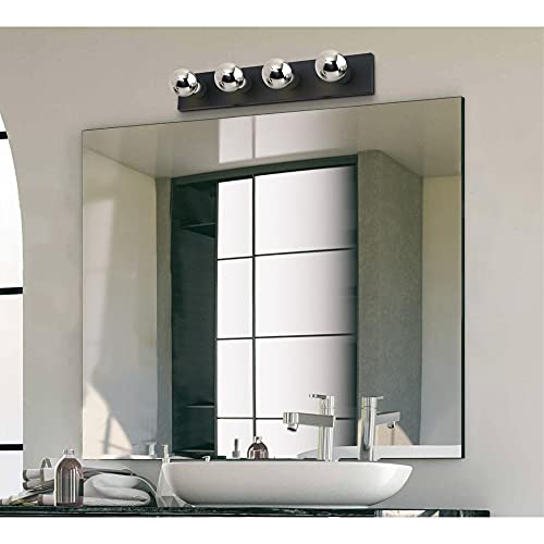 Westinghouse 6117600 Traditional Four-Light Indoor Vanity Light Fixture, Matte Black - color: Matte Black, size: 4-Light
