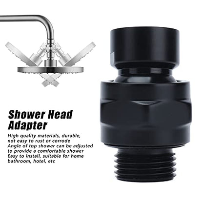 Shower Connector Ball Joint, G1/2 Top Shower Adapter, Good Seal, No Leakage, Rust Prevention Adjustable Shower Head Joint