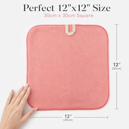 Wash Cloths 8 Pack, 400GSM Reusable Makeup Remover Cloth for Daily Skincare | 12 x 12 Inch Microfiber Face Cleansing Towels, Soft Makeup Remover Towels for Sensitive Skin, Machine Washable Face Towels - color: Mixedcolor