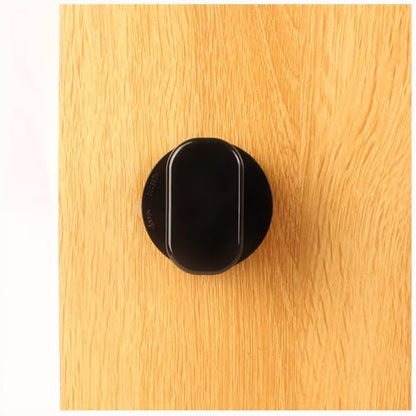 Glass Handle, Suction Cup Handle, Suitable for Bathroom Sliding Door, Cabinet, Terrace Sliding Door, Shower Handrail. No Hole Punching - color: Small Black