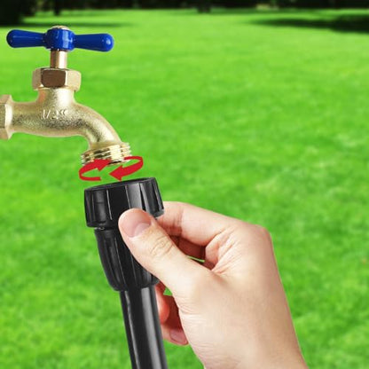 Hose To 1/2 Inch Irrigation Tubing Adapter, 3 Pack Faucet Garden Hose Adapter 3/4" To 1/2" Drip Tube 3/4 Inch FHT To 1/2 Inch Drip Adapter Fittings for Garden Irrigation System - size: 3/4" to 1/2" Faucet Adapter