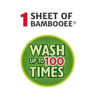 Bambooee Reusable Bamboo Towel ( Single roll, each roll comes with 20 sheets of Bamboee Towels)