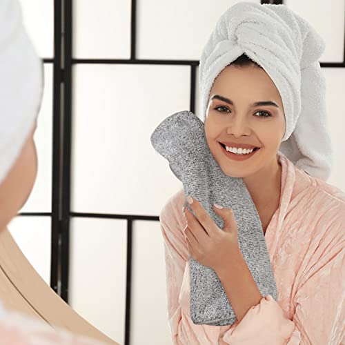 Microfiber Hand Towels, Light Grey, 16Inch x 31Inch, 3Pack | Super Soft, For Bathroom, Home Spa, Sports, Washcloth & Face Towels & Hair Towels - color: Greyx3