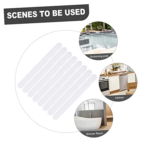 24pcs Anti-Slip Strips for Bathtubs Waterproof PET Adhesive Bath Safety Treads Non-Slip Stickers for Showers and Stairs Easy Installation for Bathroom Use - size: 24 pcs