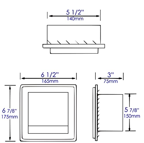 ALFI brand ABTPP77-BC Brushed Copper Stainless Steel Recessed Toilet Paper Holder with Cover