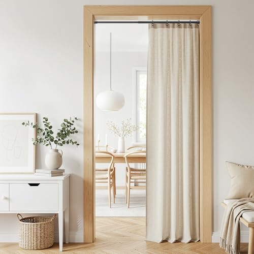 Tension Curtain Rod 26-39 Inch No Drilling Spring Loaded Curtain Rods Adjustable Extendable Tension Rods for Window Closet Bookshelf Kitchen Bathroom, Black - color: Black, size: 1PCS-26-39 Inch